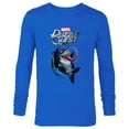 thumbnail image 1 of Marvel Puzzle Quest Jeff the Land Shark Jeffrey Symbiote - Long Sleeve T-Shirt for Men - Customized-Navy, 1 of 5