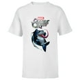 thumbnail image 1 of Marvel Puzzle Quest Jeff the Land Shark Jeffrey Symbiote - Short Sleeve T-Shirt for Kids - Customized-White, 1 of 5