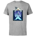 thumbnail image 1 of Marvel Puzzle Quest Jeffrey Land Shark Jeff! Don’t Eat That! - Short Sleeve Cotton T-Shirt for Adults - Customized-Athletic Heather, 1 of 5