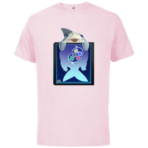 Marvel Puzzle Quest Jeffrey Land Shark Jeff! Don’t Eat That! - Short Sleeve Cotton T-Shirt for Adults - Customized-Soft Pink