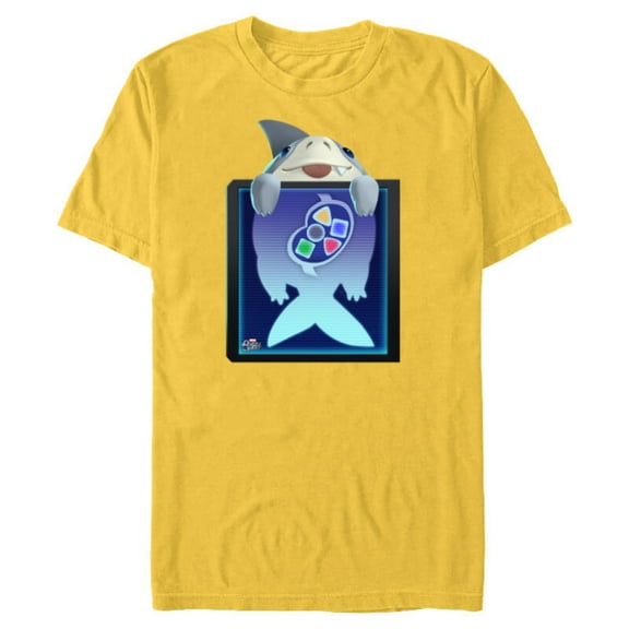 Marvel Puzzle Quest Jeffrey Land Shark Jeff! Don’t Eat That! - Short Sleeve Blended T-Shirt for Adults - Customized-Yellow