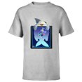 thumbnail image 1 of Marvel Puzzle Quest Jeffrey Land Shark Jeff! Don’t Eat That! - Short Sleeve T-Shirt for Kids - Customized-Athletic Heather, 1 of 5