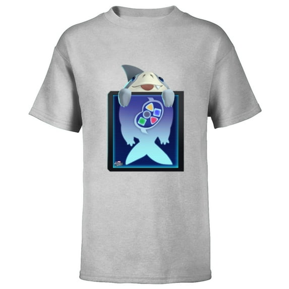 Marvel Puzzle Quest Jeffrey Land Shark Jeff! Don’t Eat That! - Short Sleeve T-Shirt for Kids - Customized-Athletic Heather