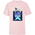 thumbnail image 1 of Marvel Puzzle Quest Jeffrey Land Shark Jeff! Don’t Eat That! - Short Sleeve T-Shirt for Kids - Customized-Soft Pink, 1 of 5