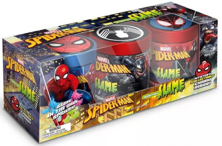 Fantasma Marvel Super Slime Quantum Slime Miles Spidey Venom 3 Piece
