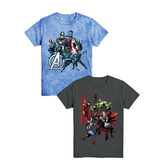 Marvel Ready To Defend, Boys Graphic Crew Neck Short Sleeve T-Shirt, Sizes XS-2X (Little Boys & Big Boys)