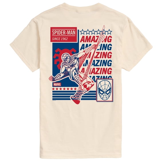 Marvel - Red Blue Spider Man - Men's Short Sleeve Graphic T-Shirt