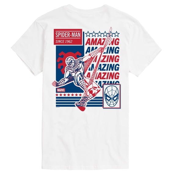 Marvel - Red Blue Spider Man - Men's Short Sleeve Graphic T-Shirt