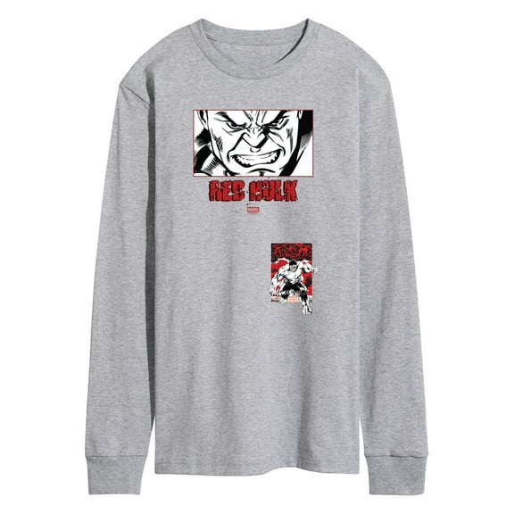 Marvel - Red Hulk Close Up - Men's Long Sleeve Graphic T-Shirt