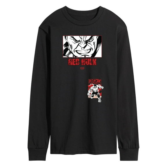 Marvel - Red Hulk Close Up - Men's Long Sleeve Graphic T-Shirt