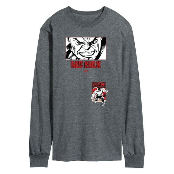 Marvel - Red Hulk Close Up - Men's Long Sleeve Graphic T-Shirt