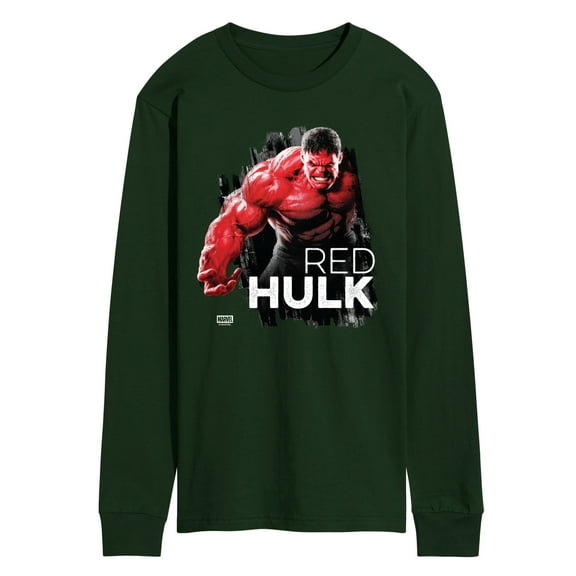 Marvel - Red Hulk - Men's Long Sleeve Graphic T-Shirt
