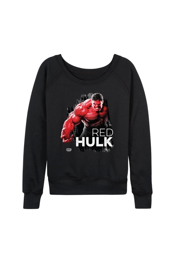 - Red Hulk - Women's French Terry Long Sleeve Shirt