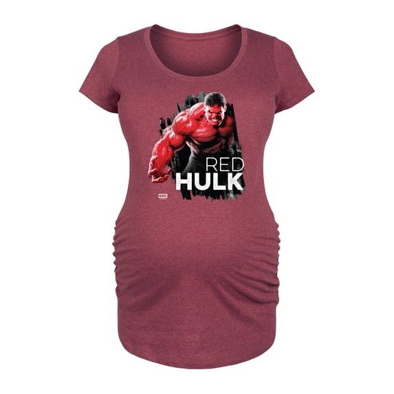 Marvel - Red Hulk - Women's Maternity Scoop Neck Graphic T-Shirt