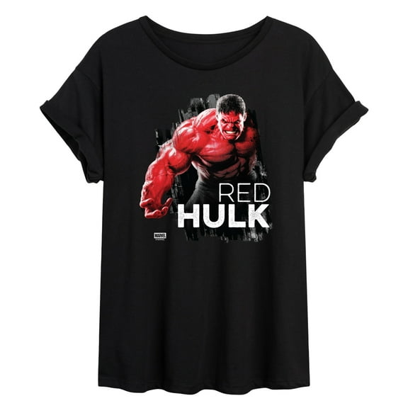 Marvel - Red Hulk - Women's Oversized Graphic T-Shirt