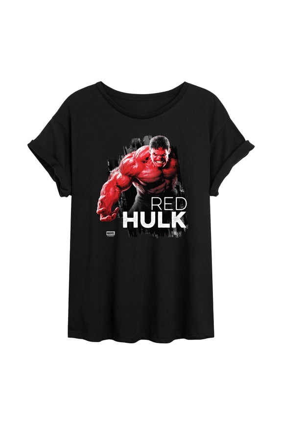- Red Hulk - Women's Oversized Graphic T-Shirt