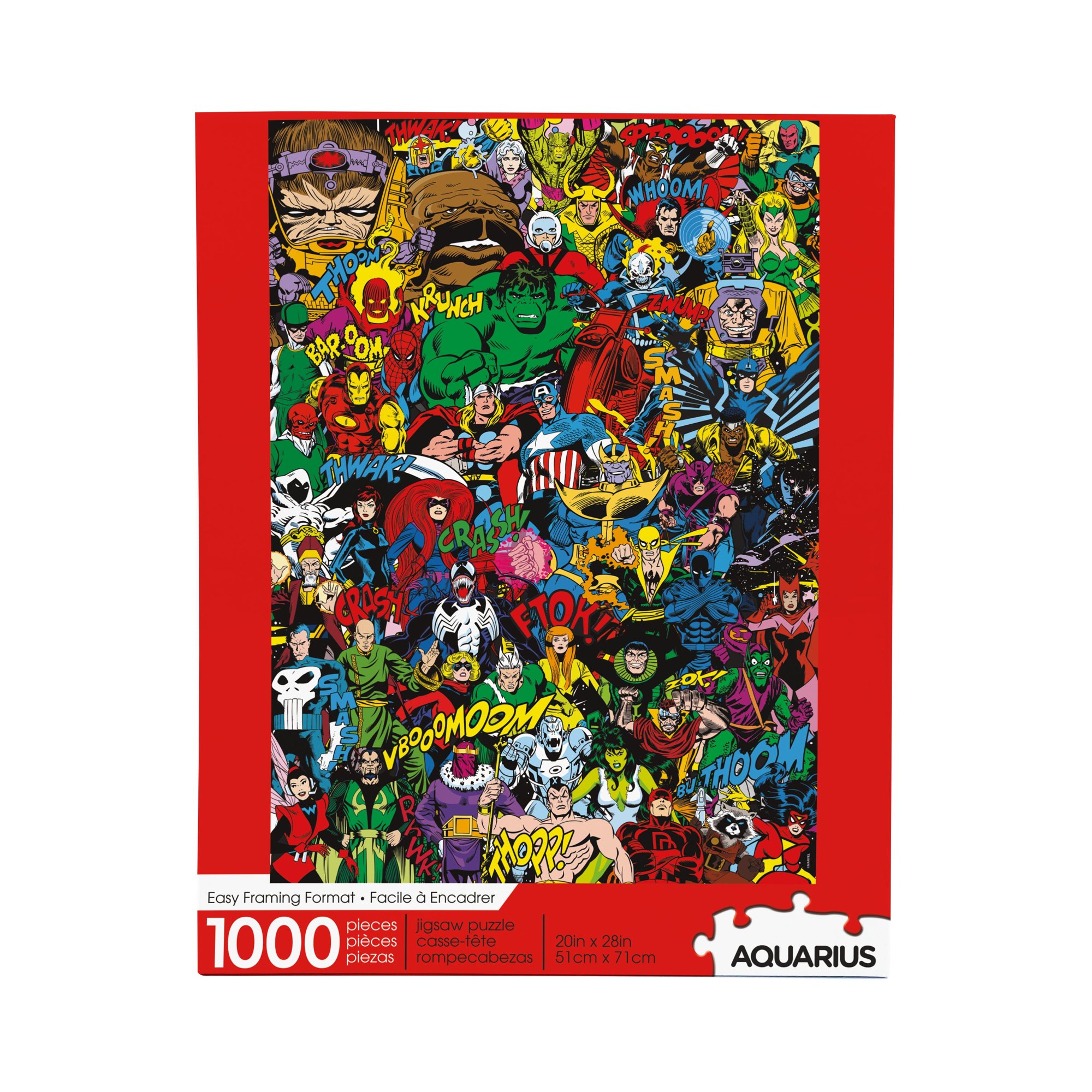 Marvel Retro Cast 1000 Piece Jigsaw Puzzle