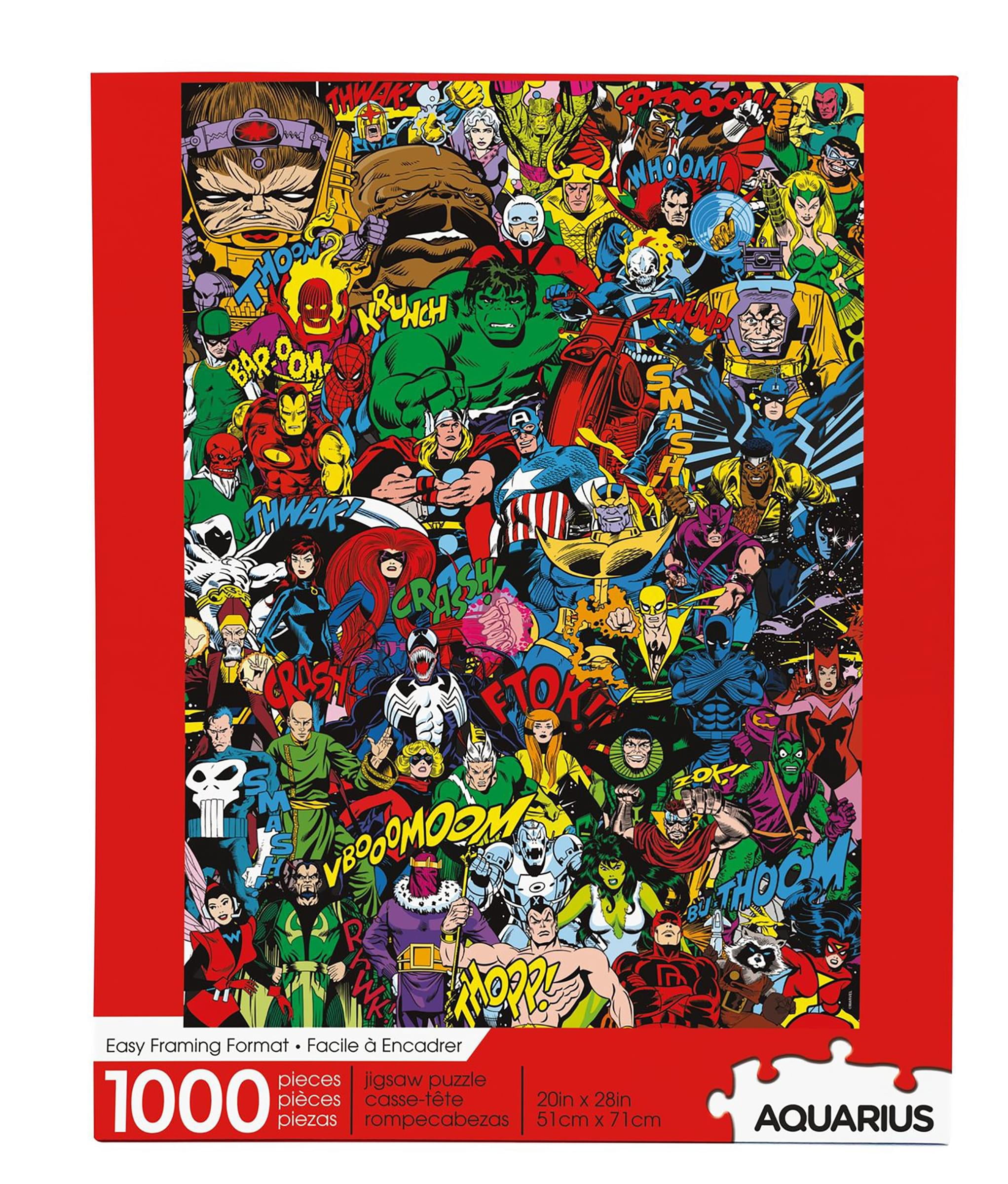 Marvel Retro Cast 1000 Piece Jigsaw Puzzle - Walmart.com