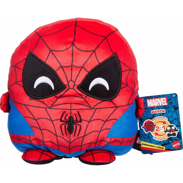 Marvel Cuutopia 2-in-1 Plush, 7-in Reversible Super Hero & Villain