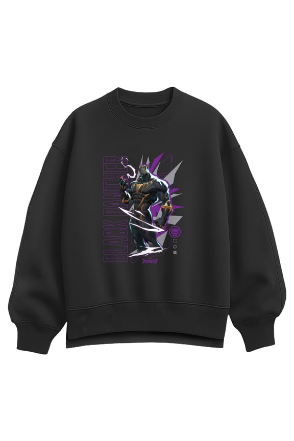 Rivals - Black Panther Rivals - Women's Oversized Fleece Crew Sweatshirt