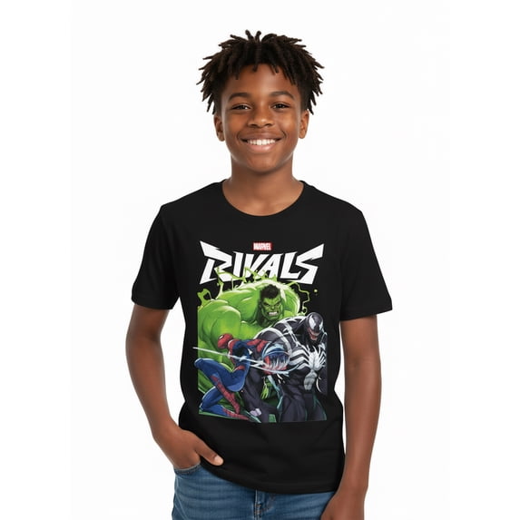 Marvel Rivals, Boys' Graphic T-Shirt, Green Explosion, Sizes 4-18