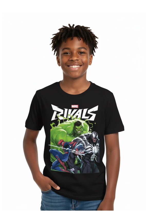 Rivals, Boys' Graphic T-Shirt, Green Explosion, Sizes 4-18