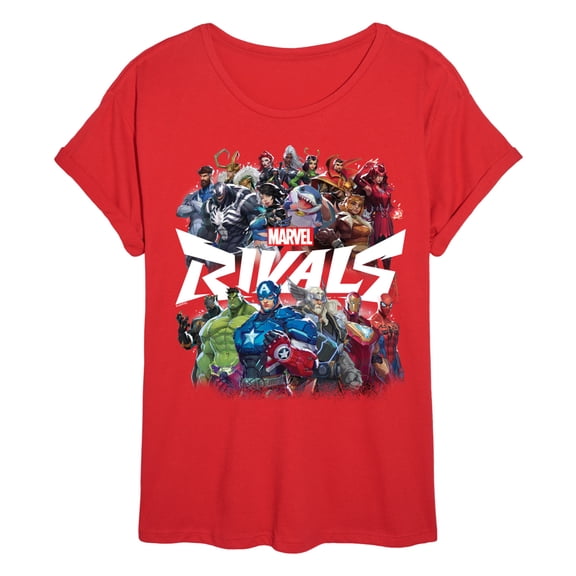 Marvel - Rivals Collage - Juniors Oversized Graphic T-Shirt