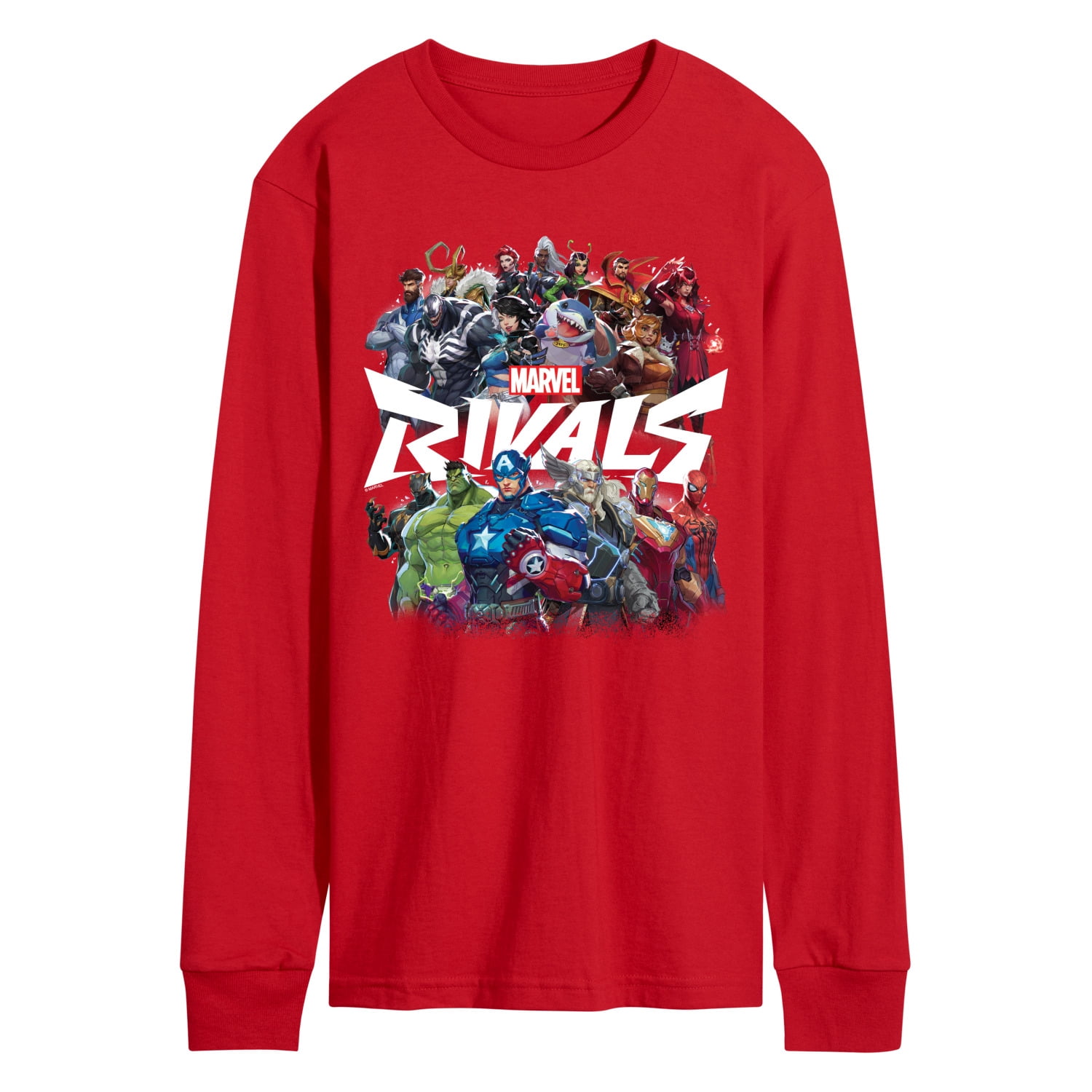 Try Hard Rivals Shirts Marvel - Rivals Collage - Men's Long Sleeve Graphic T-Shirt - Walmart.com