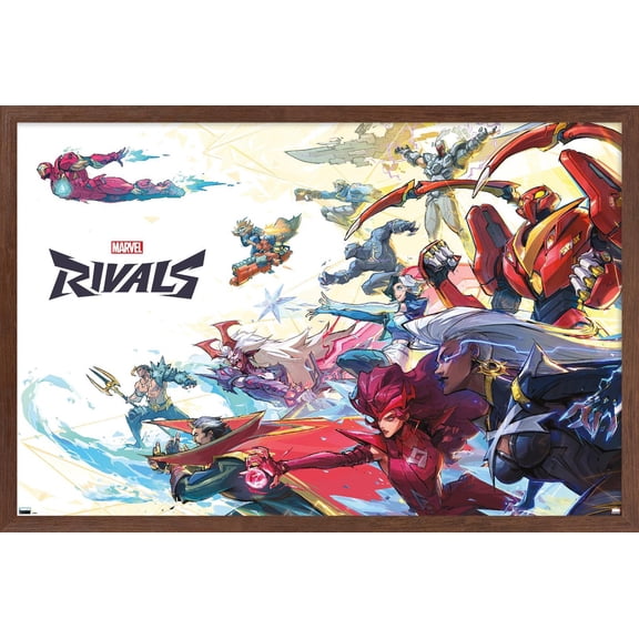 Marvel Rivals - Group Wall Poster, 14.725" x 22.375" Framed