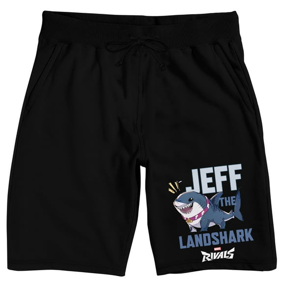 Marvel Rivals Jeff The Landshark Adult Black Sleep Pajama Shorts
-Medium
