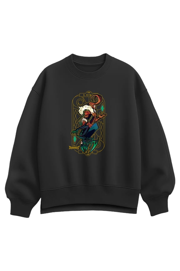 Rivals - Loki Hera Tarot Card - Women's Oversized Fleece Crew Sweatshirt