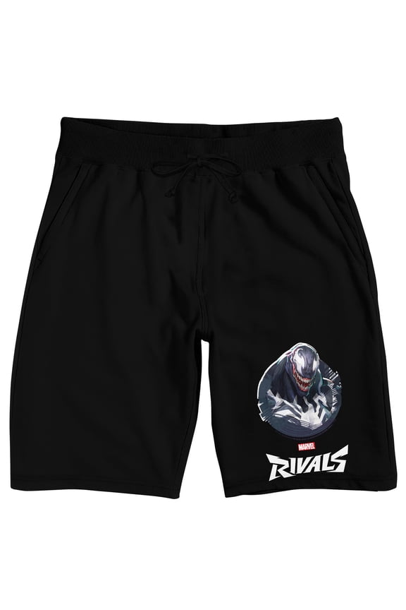 Marvel Rivals Venom Men's Black Lounge Shorts-Medium