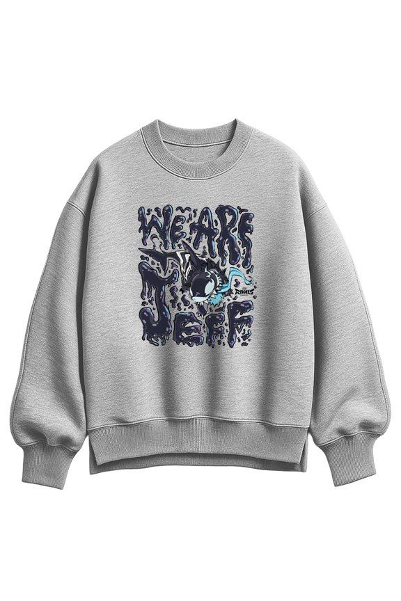 - We Are Jeff - Women's Oversized Fleece Crew Sweatshirt