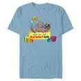 thumbnail image 1 of Marvel Rocket & Groot Family Party Dad of the Birthday Girl - Short Sleeve Blended T-Shirt for Adults - Customized-Ocean Blue, 1 of 5