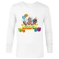 thumbnail image 1 of Marvel Rocket & Groot Family Party Mom of the Birthday Boy - Long Sleeve T-Shirt for Men - Customized-White, 1 of 5