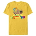 thumbnail image 1 of Marvel Rocket & Groot Family Party Mom of the Birthday Boy - Short Sleeve Blended T-Shirt for Adults - Customized-Yellow, 1 of 5