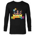 thumbnail image 1 of Marvel Rocket & Groot Family Party Mom of the Birthday Girl - Long Sleeve T-Shirt for Men - Customized-Black, 1 of 5