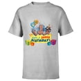 thumbnail image 1 of Marvel Rocket Raccoon and Groot Toony Have a Super Birthday - Short Sleeve T-Shirt for Kids - Customized-Athletic Heather, 1 of 5