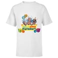 thumbnail image 1 of Marvel Rocket Raccoon and Groot Toony Have a Super Birthday - Short Sleeve T-Shirt for Kids - Customized-White, 1 of 5