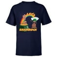 thumbnail image 1 of Marvel Rocket and Groot St. Patrick's Day Let's Shamrock - Short Sleeve T-Shirt for Kids - Customized-Navy, 1 of 5