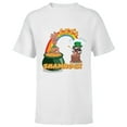 thumbnail image 1 of Marvel Rocket and Groot St. Patrick's Day Let's Shamrock - Short Sleeve T-Shirt for Kids - Customized-White, 1 of 5