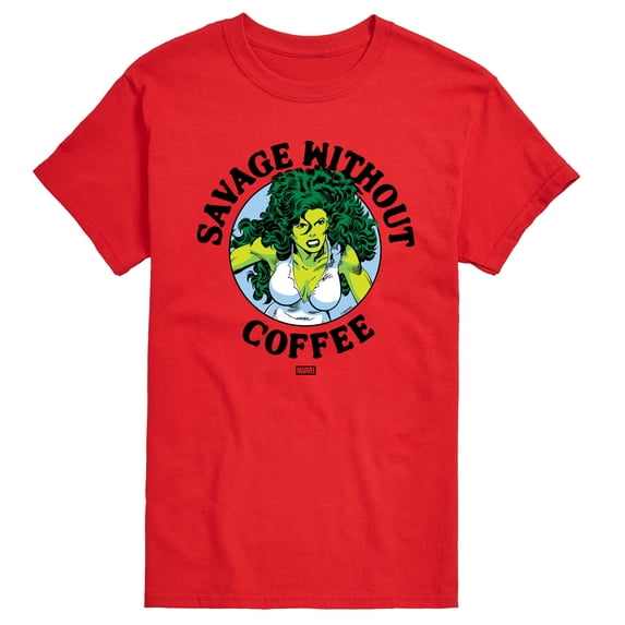 Marvel - Savage Without Coffee Men's Short Sleeve Graphic T-Shirt