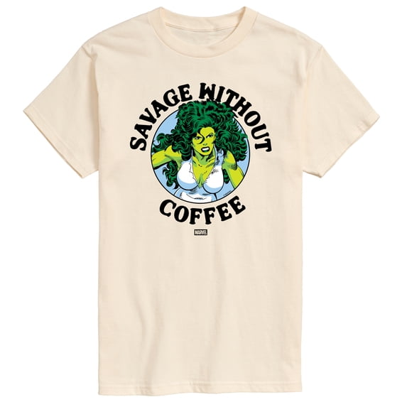 Marvel - Savage Without Coffee Men's Short Sleeve Graphic T-Shirt