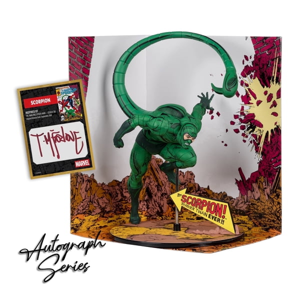 Marvel Scorpion 1:10th Scale Collectible Autograph Series Gold Label (Amazing Spider-Man #318) - McFarlane Toys