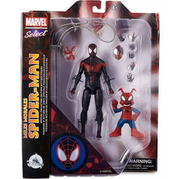 Marvel Select Miles Morales Spider-Man Action Figure with Spider-Ham