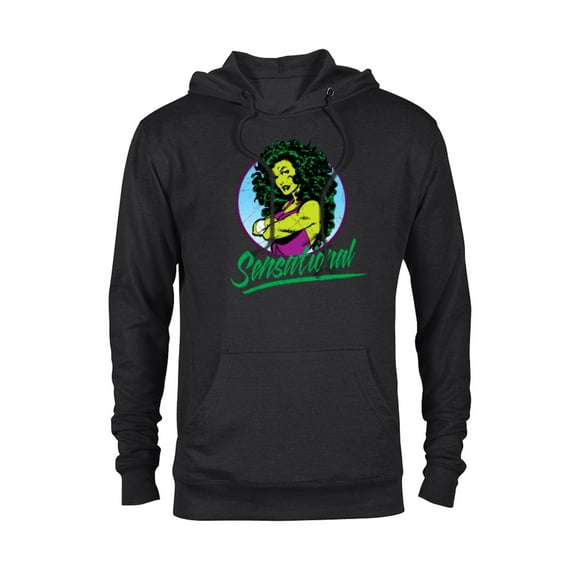 Marvel Sensational She-Hulk Retro Comic - Pullover Hoodie for Adults - Customized-Black