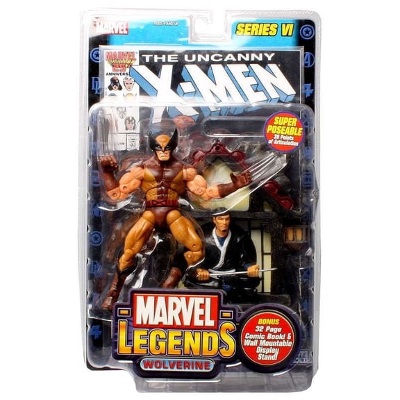 Marvel Series 6 Wolverine Action Figure [Brown Costume]