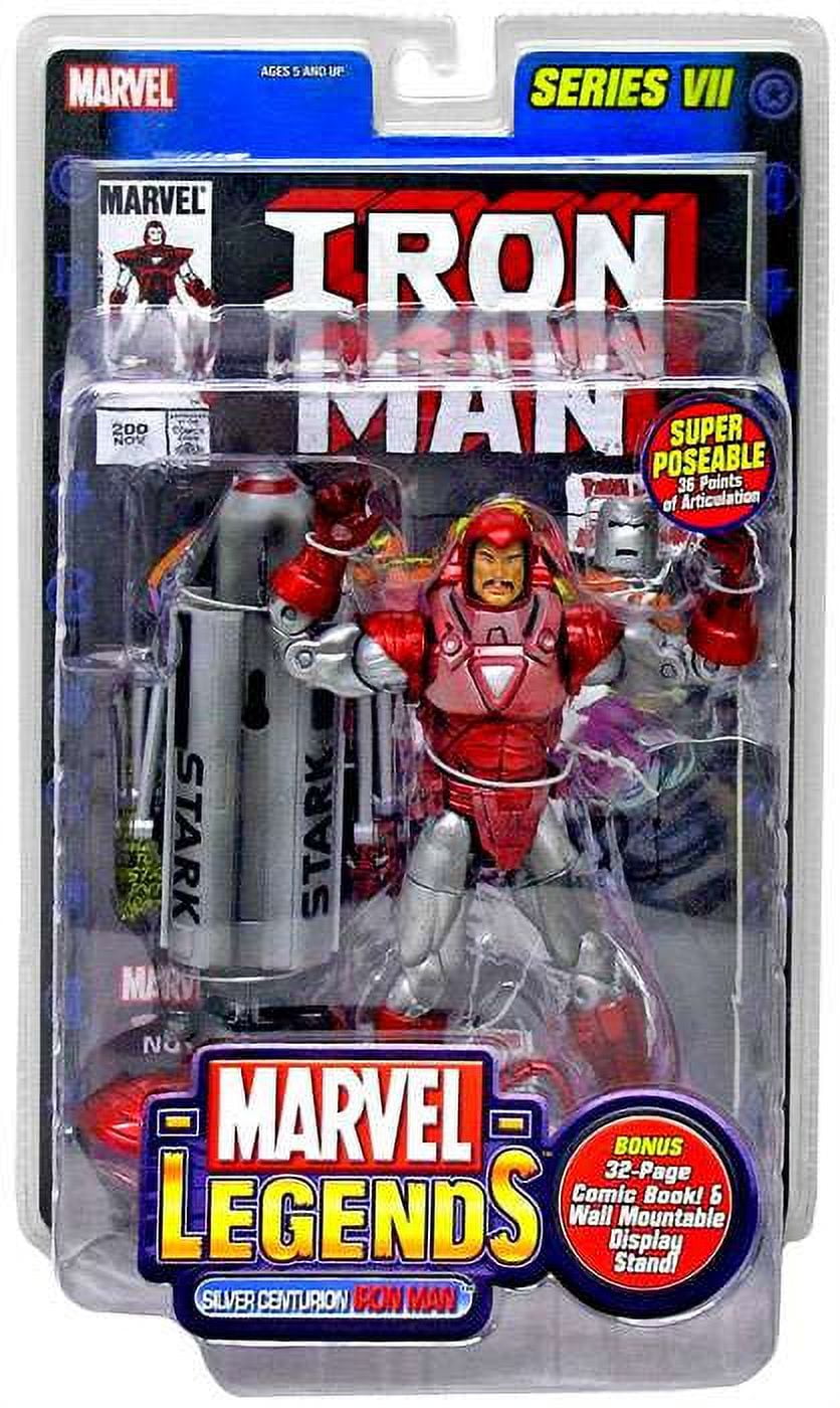 Silver iron man store action figure