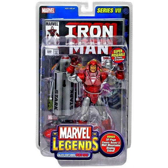 Marvel Series 7 Iron Man Action Figure [Silver Centurion Armor]