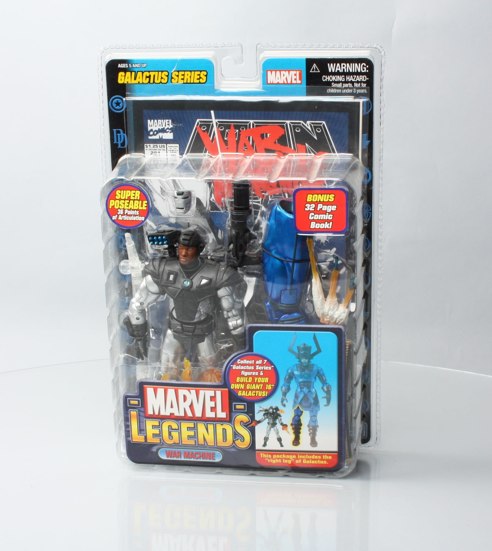 Marvel Legends War Machine Action Figure & Comic Book Galactus ToyBiz #71141
